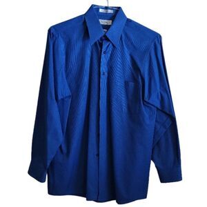 Men's Van Heusen Blue Long Sleeve Dress Shirt - New No Tags